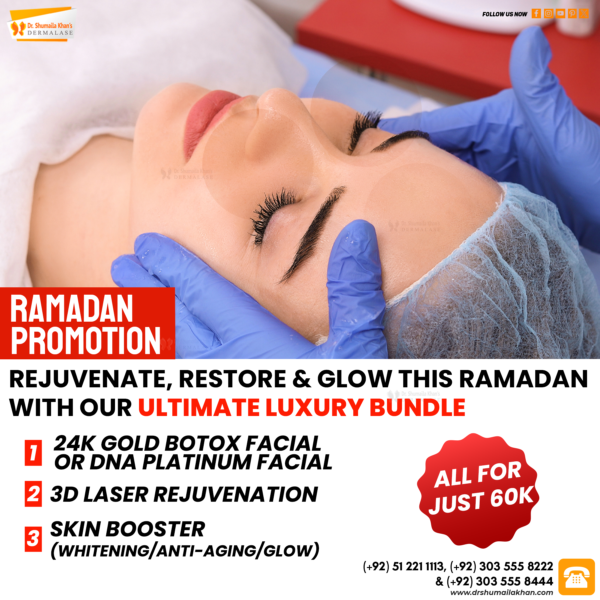 Glow this Ramadan with exclusive skincare deals at DERMALASE! 5 Deal 4 Ultimate Luxury Gold Platinum and 3D Glow Bundle V1